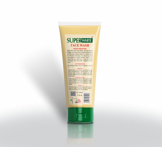 Super White Rice Face Wash (100ml)