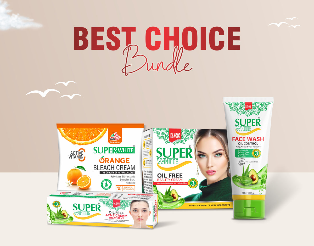 Super white Oil-Free Glow Skincare Bundle