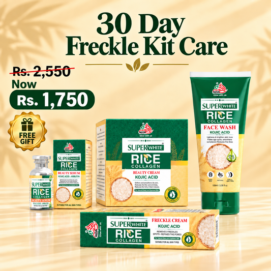 30-Day Freckle Care Kit | Freckle Cream & Rice Collagen Skincare