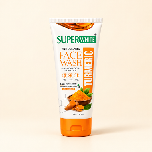 SuperWhite Turmeric Anti Dullness Face Wash for Bright Skin