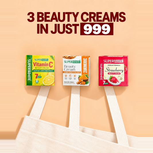 Buy Any Three Super White Beauty Creams – Just Rs. 1,000