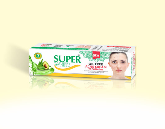 Super White Oil-Free Acne Cream Tube