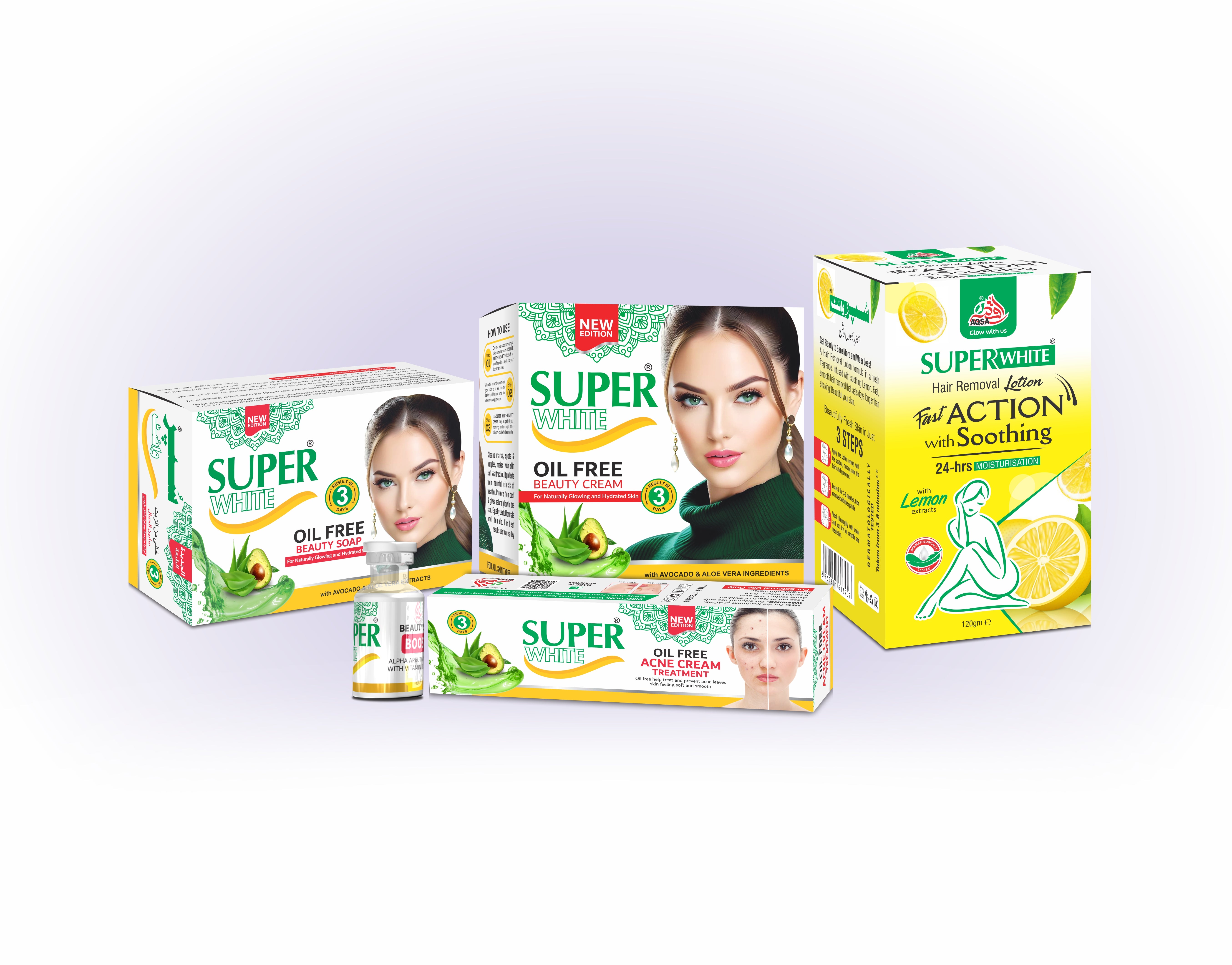 Super White Oil-Free Glow Bundle
