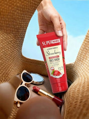 SuperWhite Strawberry Brightening Face Wash for Glowing Skin