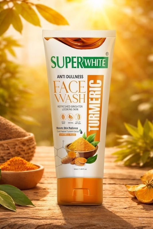 SuperWhite Turmeric Anti Dullness Face Wash for Bright Skin